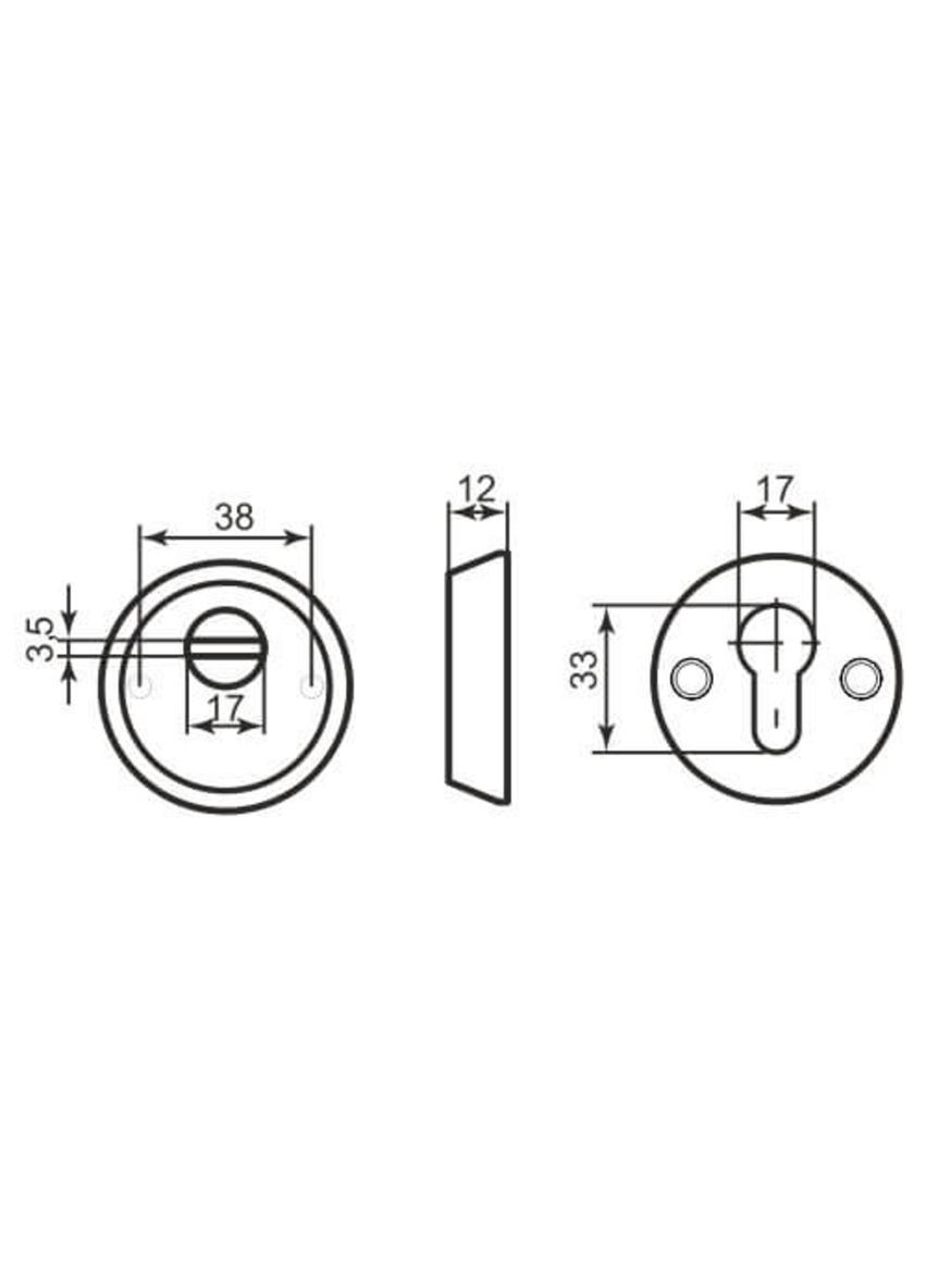 Броненакладка PT-12 CP хром Protect (322520440)