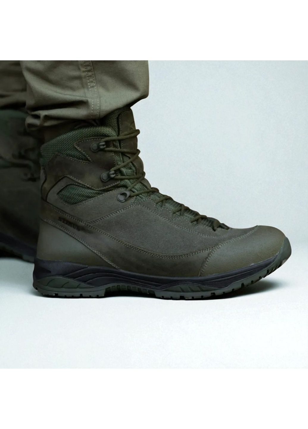 Військові Чоловічі Зимові Берці з Кожі. 40-46р Олива. Витримують постійні навантаження! STZM-1043 40 No Brand (349513257)