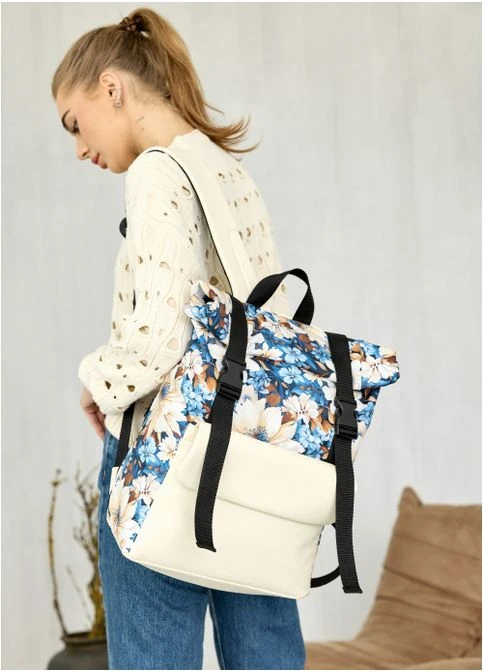 Рюкзак ролл жіночий RollTop Milton Flap 41х30x16см Sambag (399207558)