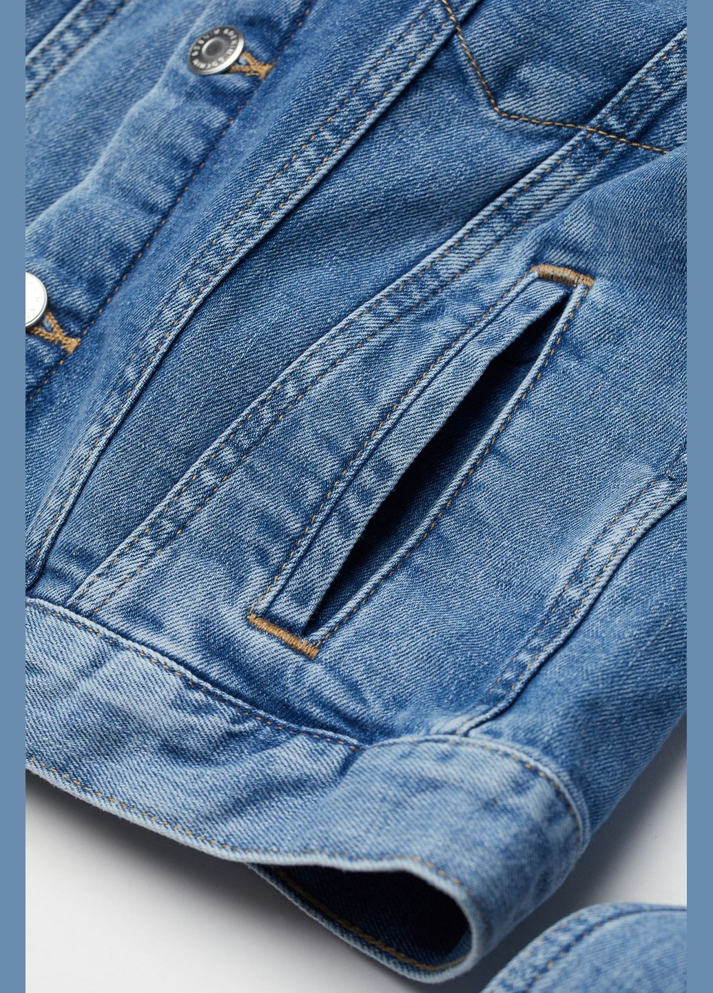 Світло-синя демісезонна куртка джинсова H&M