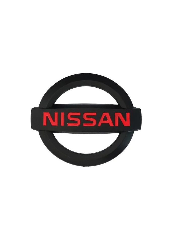 Емблема решітки / багажника (Чорна Матова) 128х108 мм (на скотчі) 934917S000 Nissan (369611313)