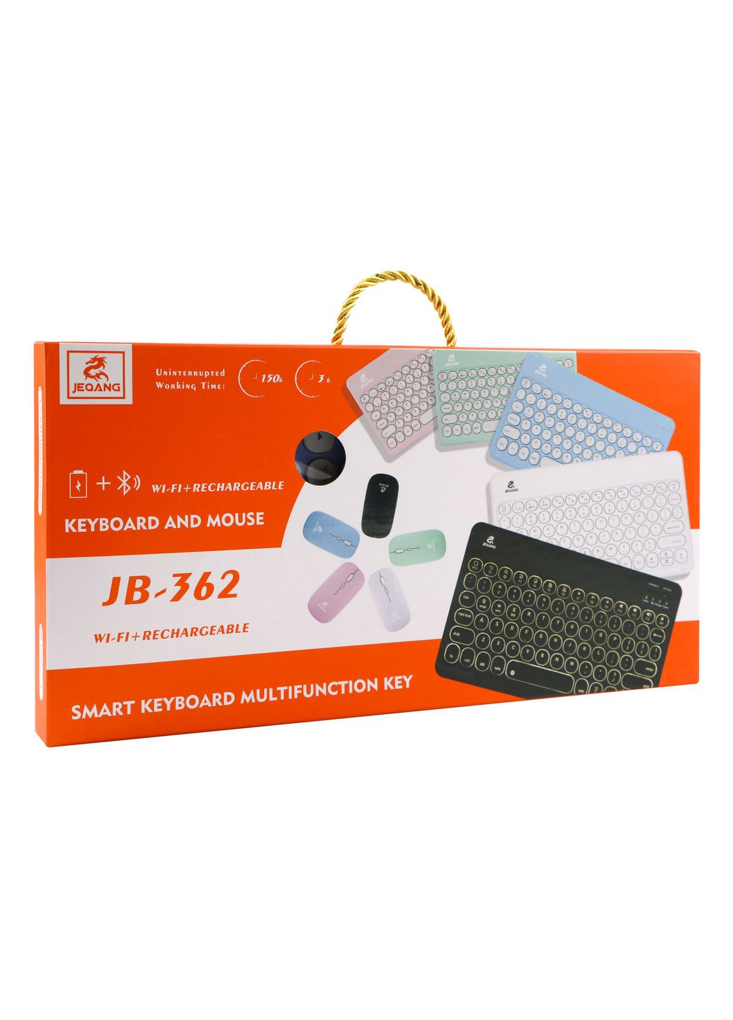 Беспроводная Клавиатура и Мышь JB-362 Фиолетовый Jeqang (370440225)