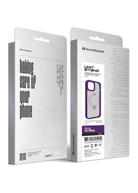 Чехол для мобильного телефона (ARM70573) ArmorStandart Unit Stand Apple iPhone 15 Plus Purple (326592352)