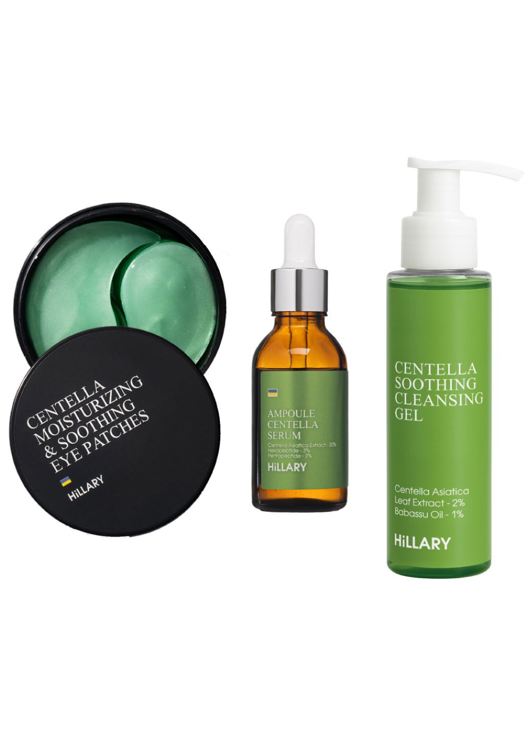 Набір із центеллою для заспокоєння та відновлення шкіри Centella Soothing & Recovery Set Hillary (336167374)