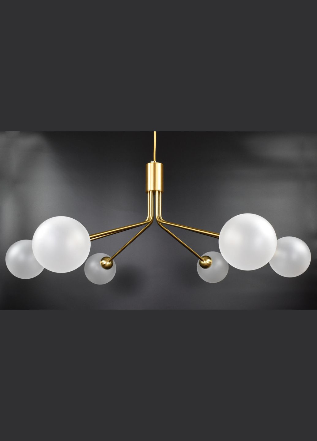 Люстра подвесная на 6 лампочек 26615 Латунь 40-130х90х90 см. Sunnysky (364494500)