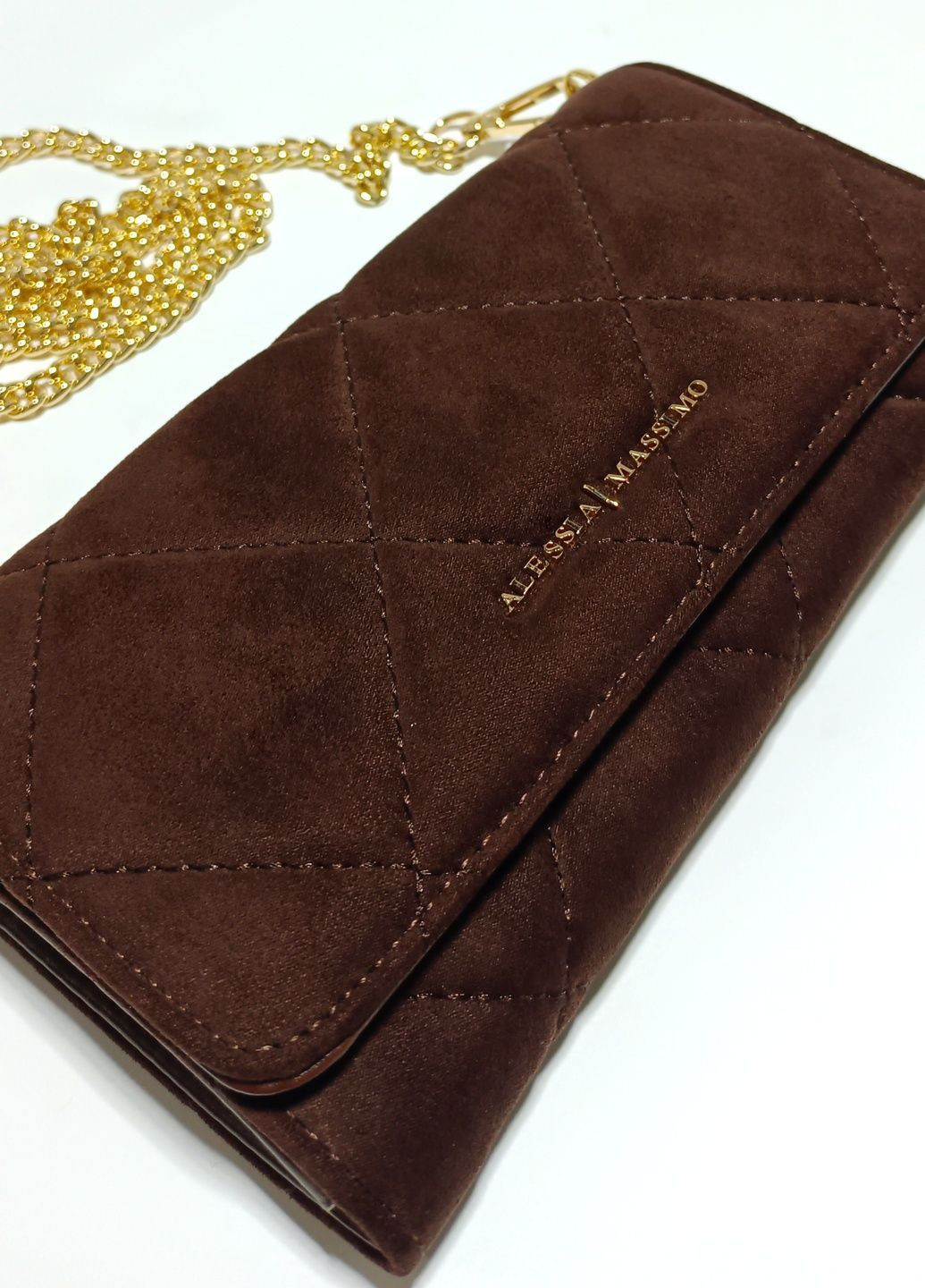 Гаманець-клатч Alessia Massimo з екозамші (370549355)