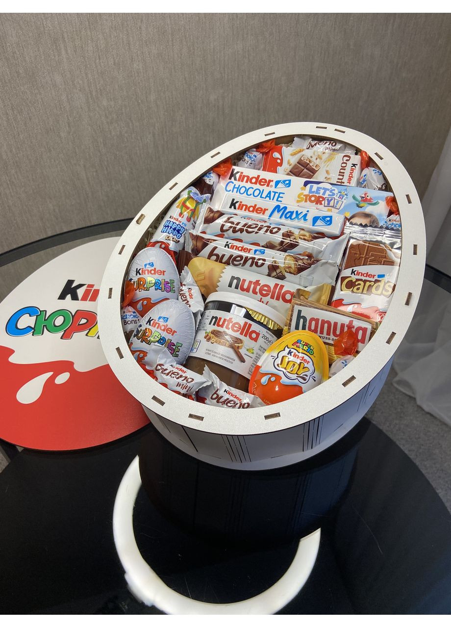 Подарочный Kinder бокс L со сладостями (31×25×9 см) – Kinder Surprise, Bueno, Nutella, Joy No Brand (360641532)