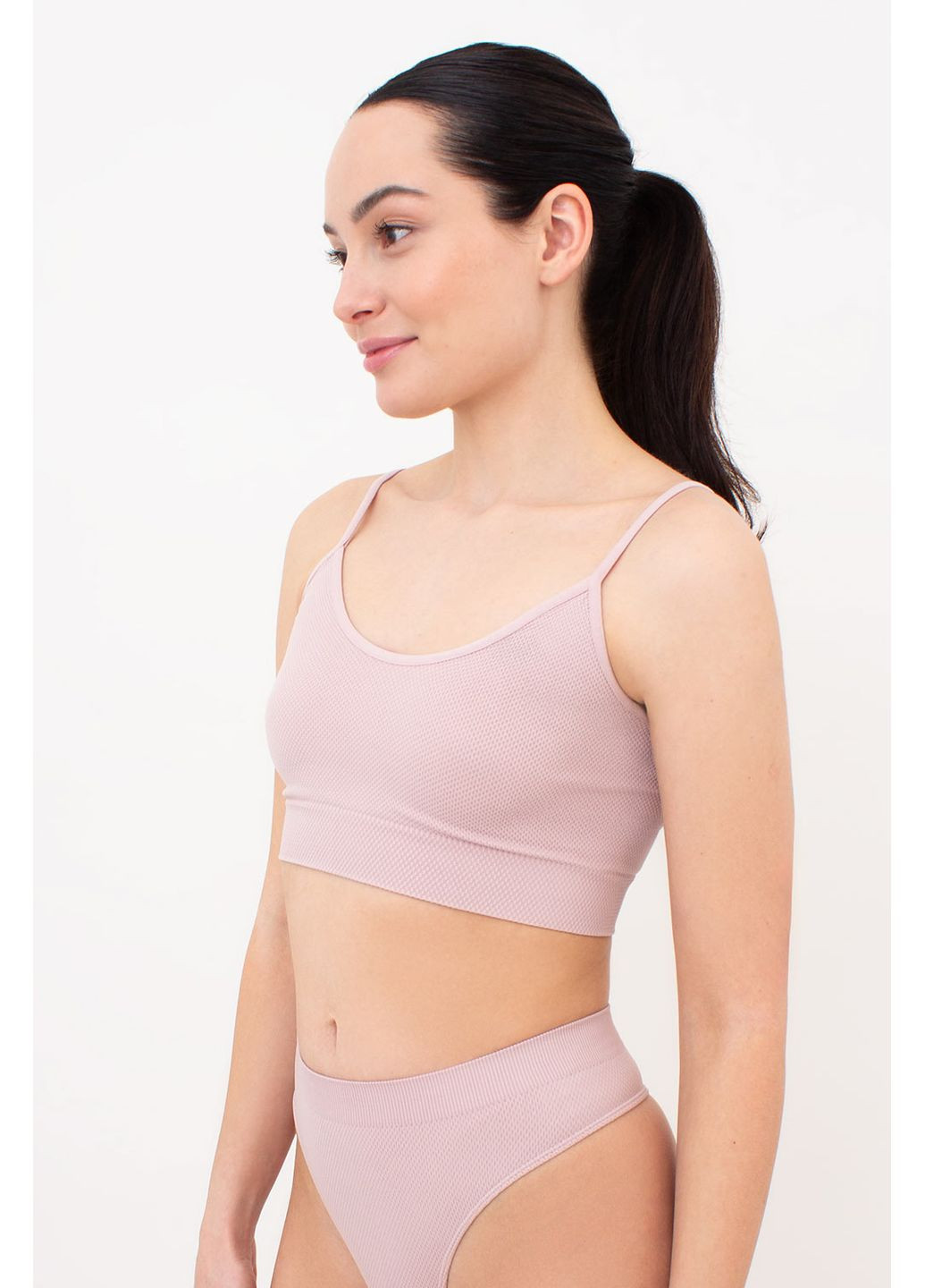 Бесшовный топ на тонких бретелях Giulia TOP WITH STRAPS (351853876)