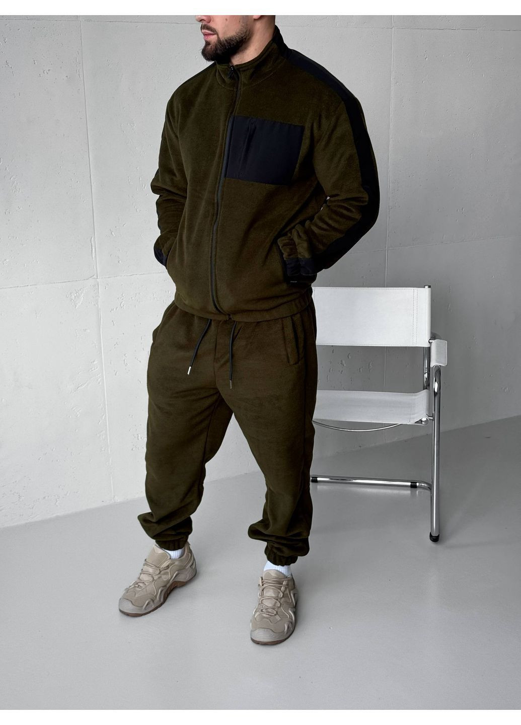 ❄️Зимовий чоловічий костюм Move фліс полар❄️ No Brand (366013395)