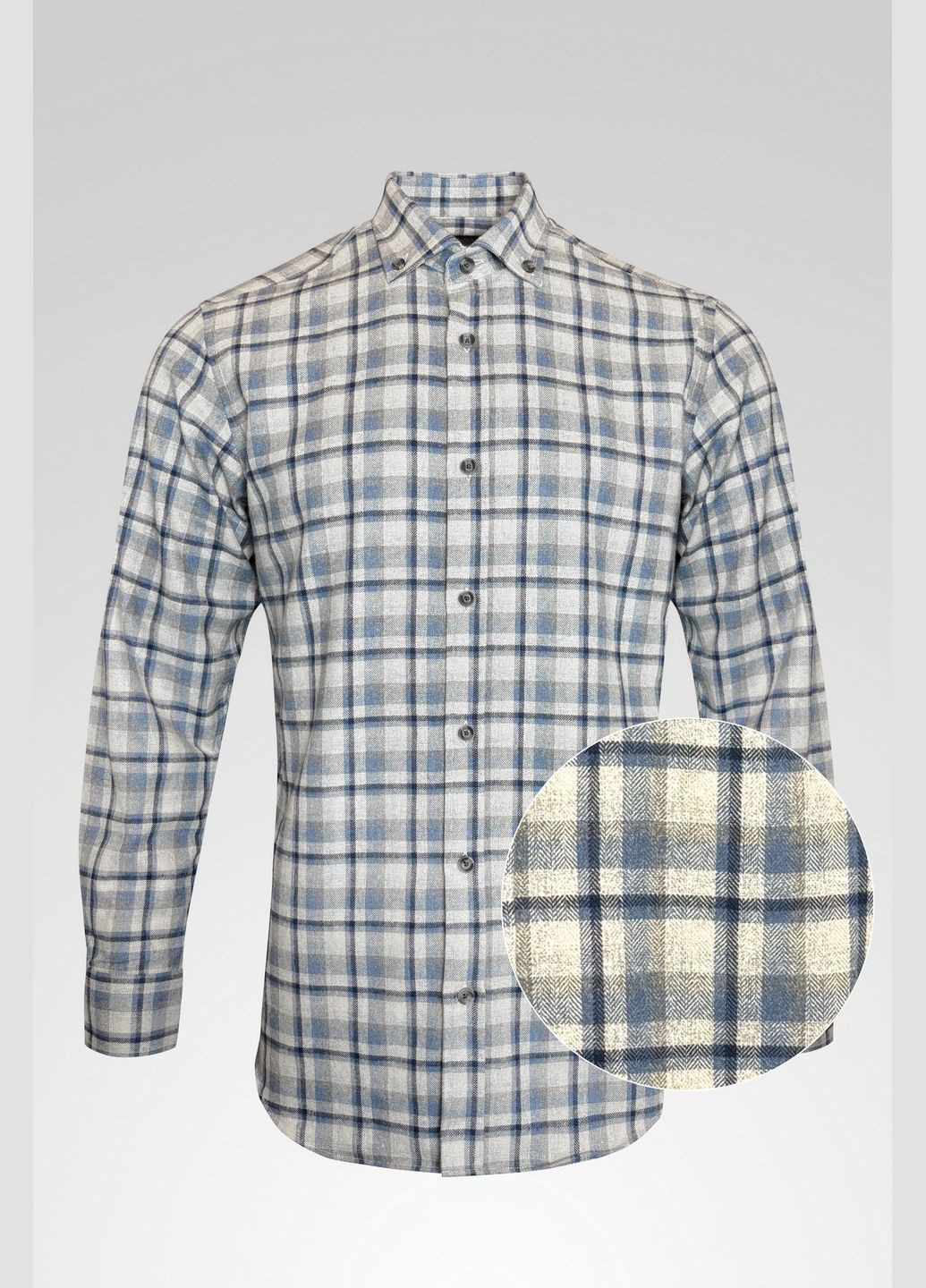 Серо-синяя рубашка в клетку NAVI