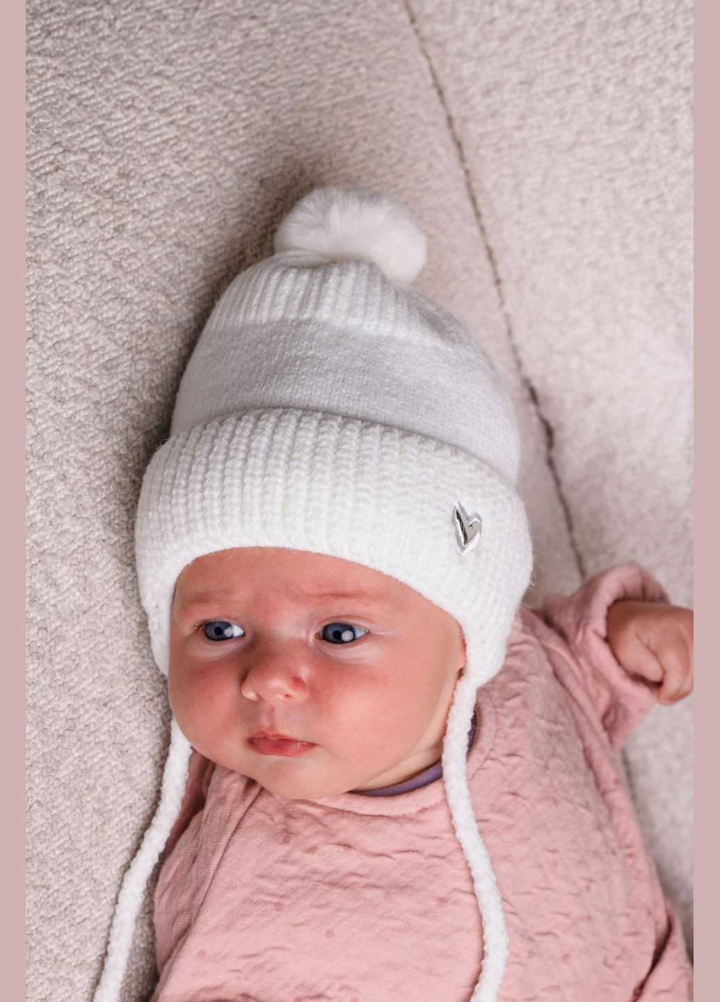 Шапка для дівчинки Серце K86 36-38 см. Alex K86-32 (304978322)