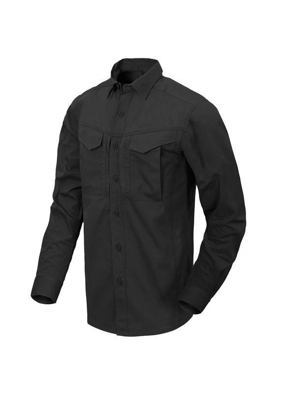Сорочка Helikon Defender Mk2 PolyCotton Ripstop Long Sleeve - Black Helikon-Tex (316701373)