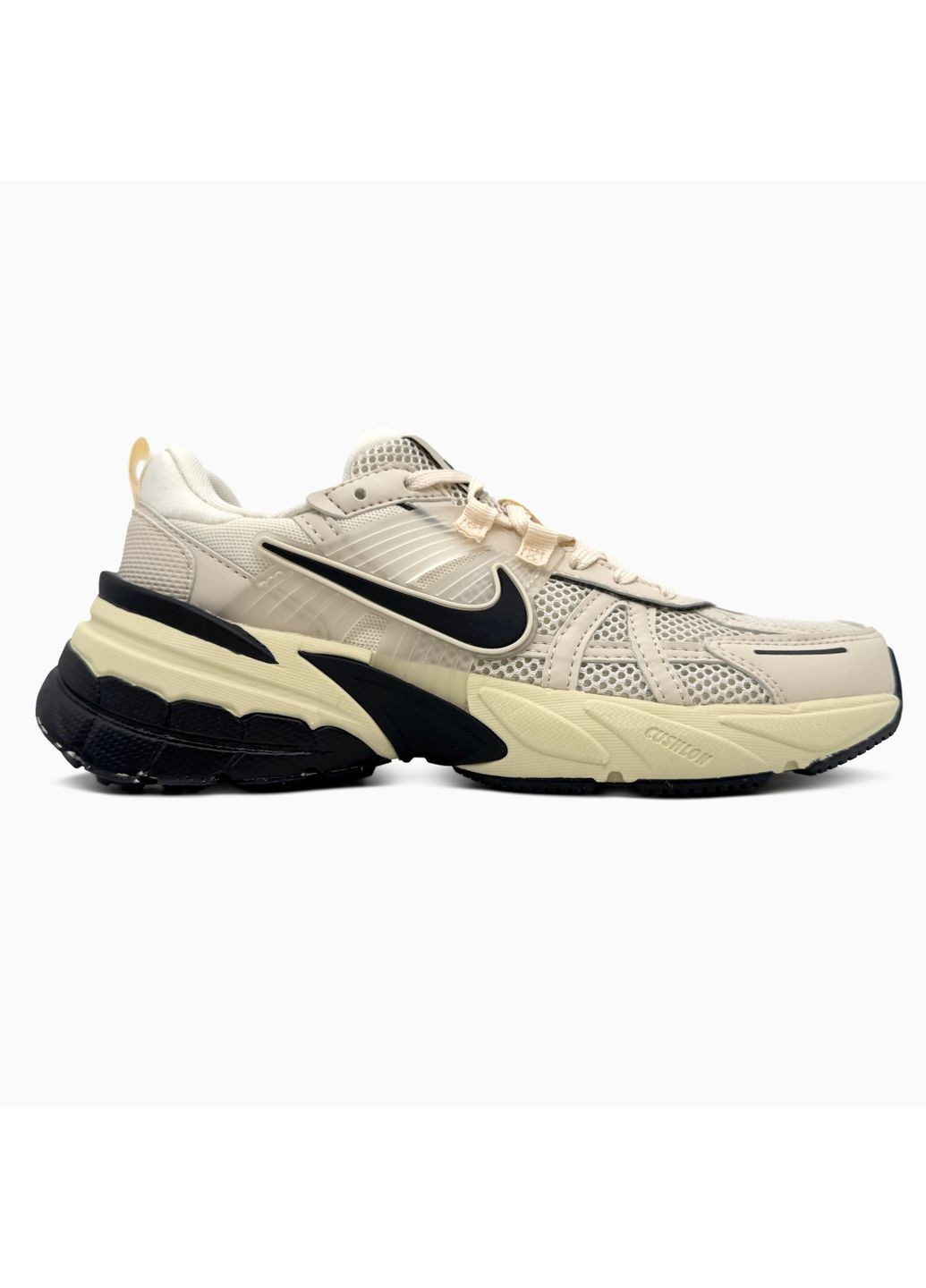 КРОСІВКИ ЖІНОЧІ NIKE V2K RUNTEKK BEIGE / BLACK НАЙК В2К РАНТЕКК No Brand чорні демісезони (367173315)