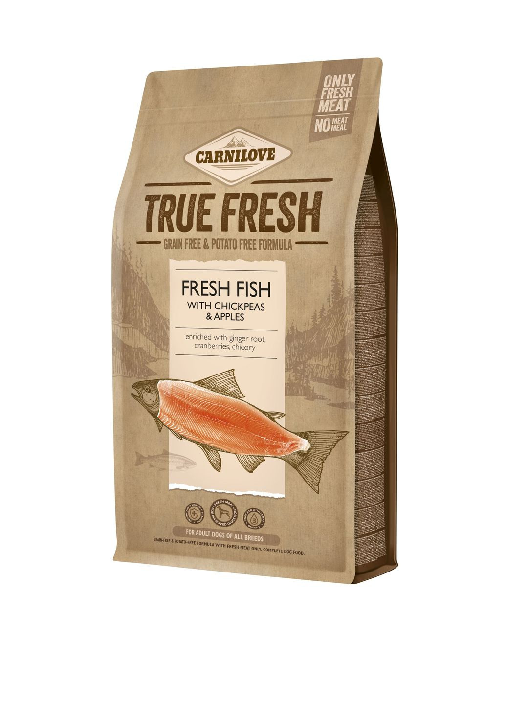 Сухий корм Carnilove для дорослих собак всіх порід, з рибою, 1,4 кг_Термін придатності до 12.12.2025 True Fresh (306721672)