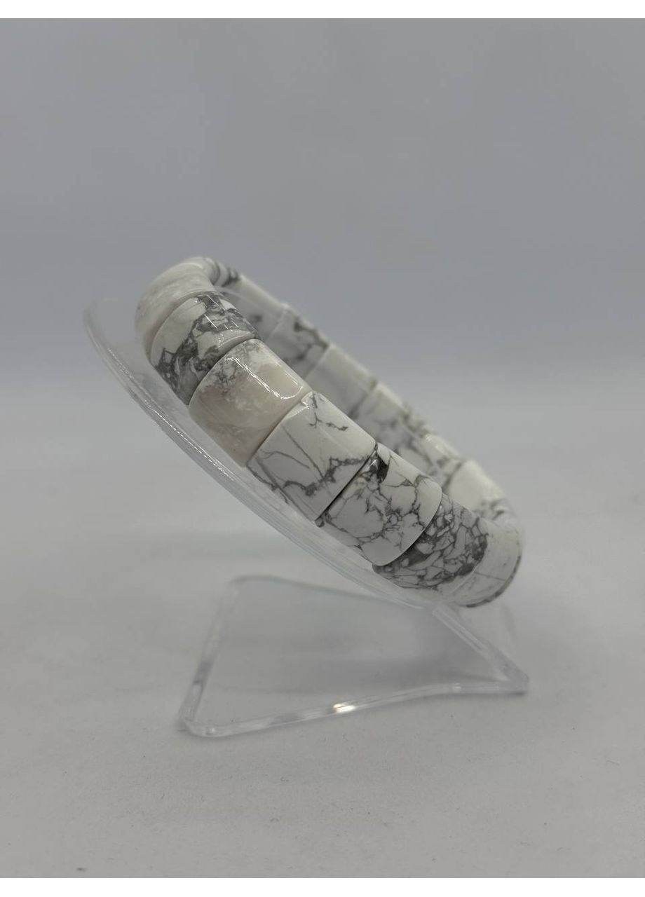 Браслет из говлита 15*12 мм 18.5 см Белый No Brand (350633907)