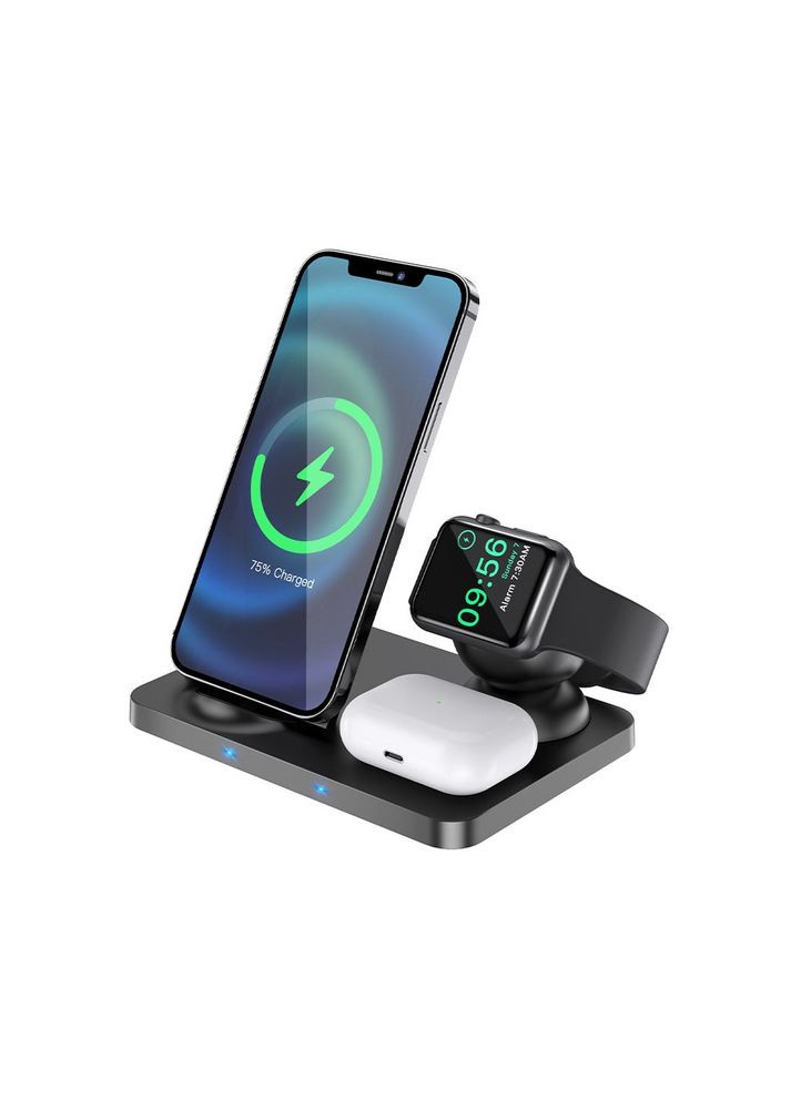 Бездротове зарядне CW33 UltraCharge 3-in-1 vertical wireless fast charger Hoco (279825985)