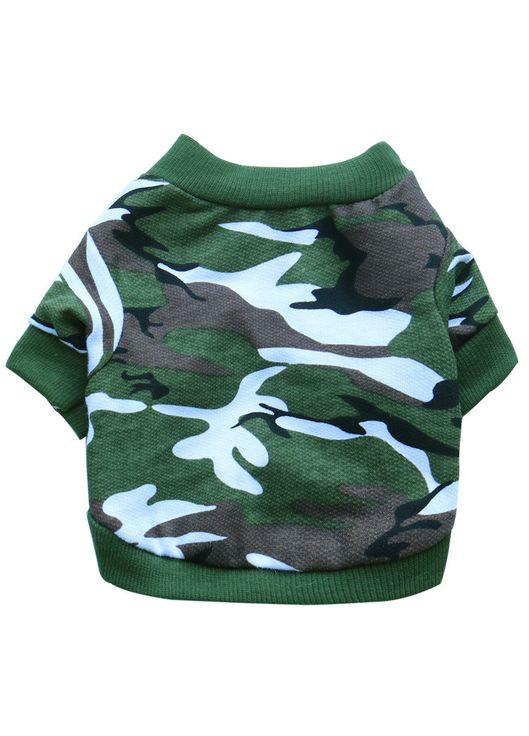 Футболка для кошек Pet Style "Камуфляж" Темно-зеленая XS No Brand (331652136)