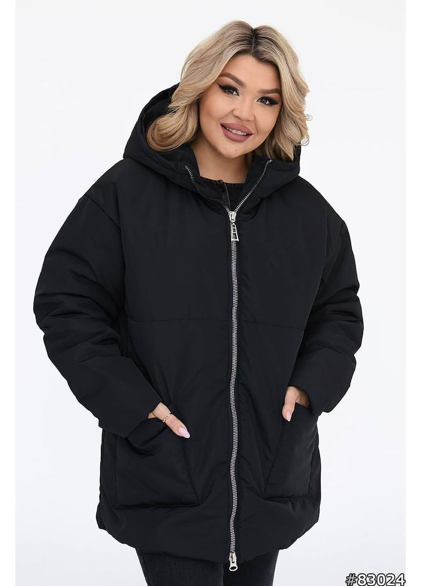 Чорна демісезонна ✨ стильна куртка у трендових кольорах — заміри в описі ❄️ куртка-пальто GD/GL Модний простір