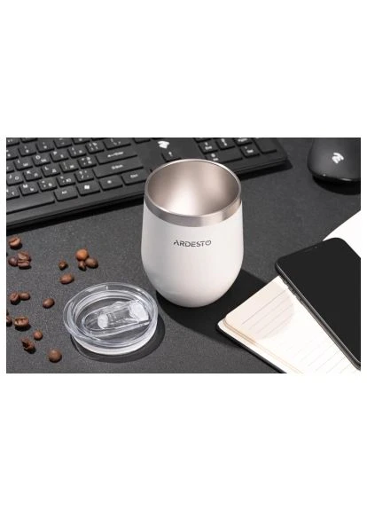 Термокружка (AR2635MMW) Ardesto Compact Mug 350 мл White (401807495)