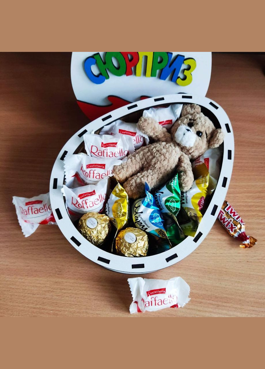 Подарунковий бокс кіндер з іграшкою та цукерками (ar102) No Brand (315888835)