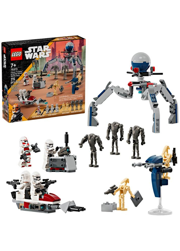 Конструктор Star Wars Клони-піхотинці та Бойовий дроїд (75372) Lego (316655189)