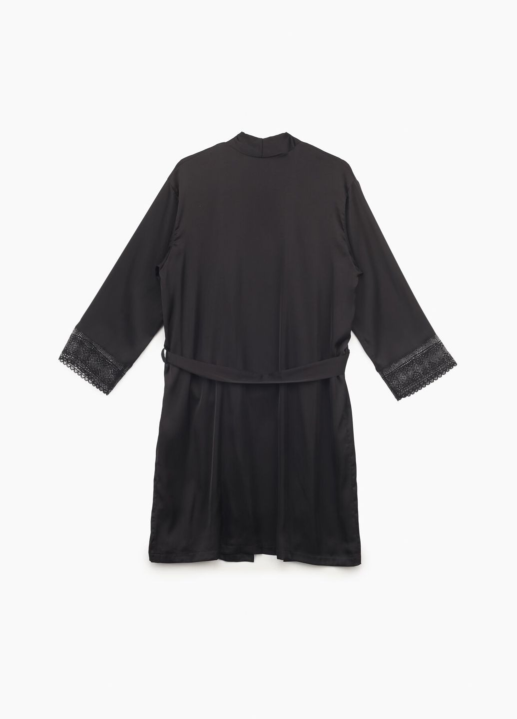 Черный демисезонный комплект халат+ночная рубашка 0305/304 черный (2000989440376a) shop (2000991056657) Barwa