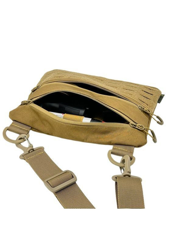 Мужская сумка через плечо, RoKit Coyote M с патч панелью, Мужская сумка через плечо под патчи. HardKIT 9377272-НК (370025312)