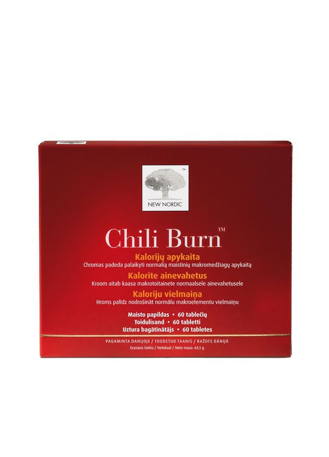 Chili Burn для схуднення, спалювання калорій. табл. №60 New Nordic (291841850)