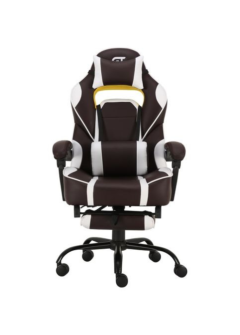 Геймерське крісло X2748 Dark Brown/White GT Racer (278078228)