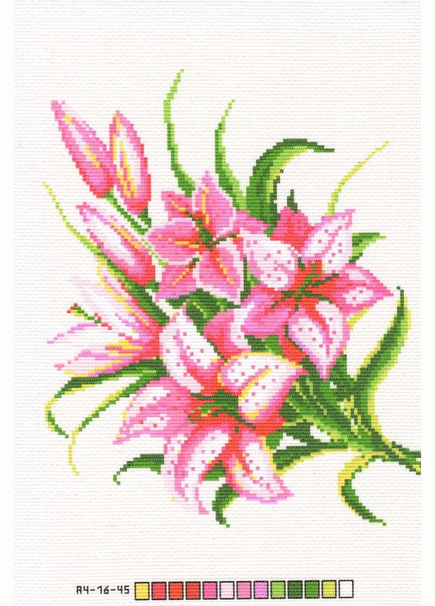 Схема для вишивання хрестиком на канві А4 А4-16-45 FROM FACTORY SHZ (339105096)