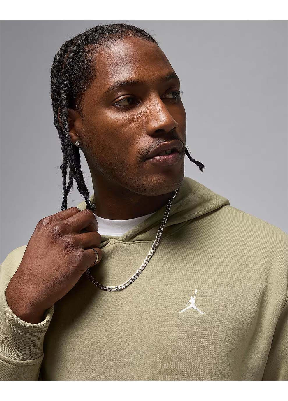 Чоловіче Худі M BRK FLC PO Оливковий Jordan (367584629)