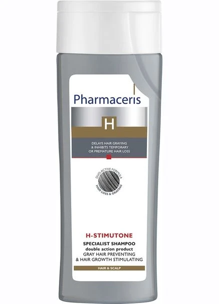 Шампунь, що уповільнює процес появи сивого волосся H-Stimupeel Specialist Shampoo Gray Hair Preventing & Hair Growth Pharmaceris (336551282)