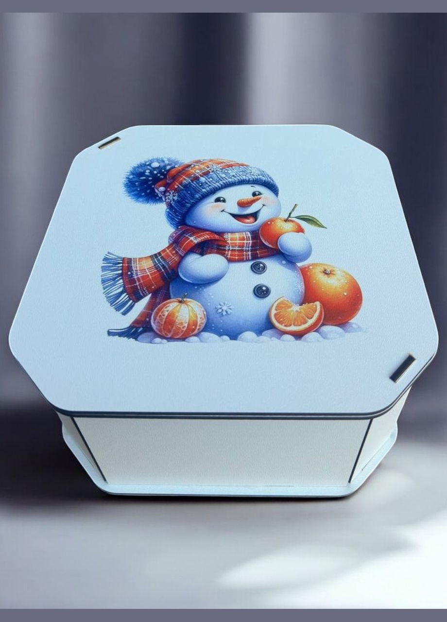 Новогодняя коробка Подарочная коробка квадратная (ХДФ) 19x19x10 см. №14 No Brand (330774797)