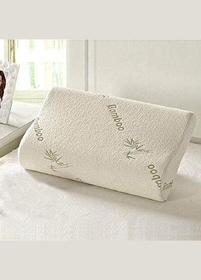 Ортопедическая подушка для сна с эффектом памяти Memory Foam. Наволочка с Бамбуковой ткани No Brand (311949346)
