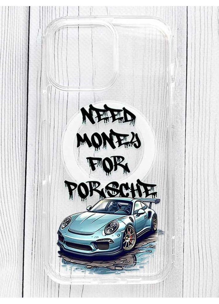 Магнитный чехол на iPhone 16 Pro Max с поддержкой MagSafe Хочу Порше (принт 385) Silicone Case (356124822)