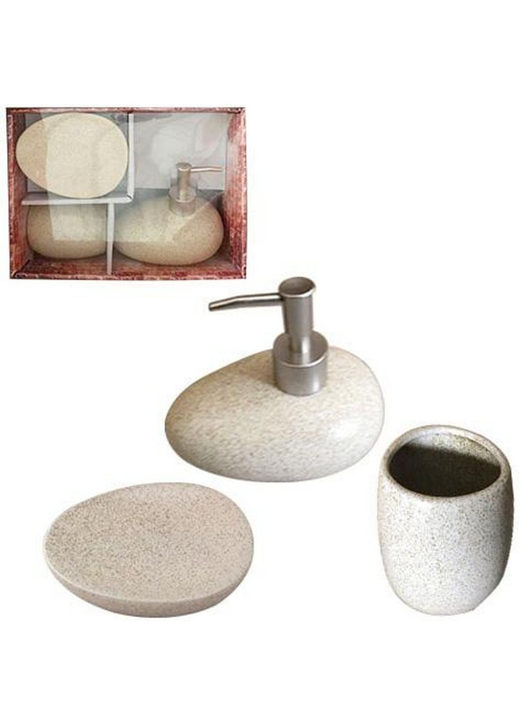 Набор аксессуаров "Loft" для ванной комнаты, керамика S&T (288185250)
