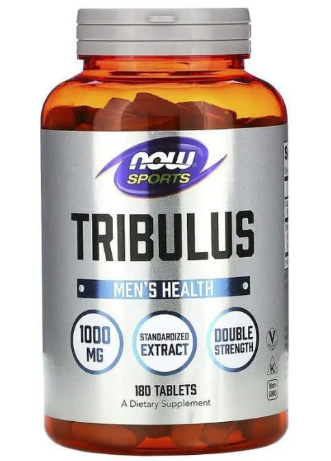 Трибулус для підвищення тестестерону Sports Tribulus 1000 мг 180 таб Now Foods (357340375)