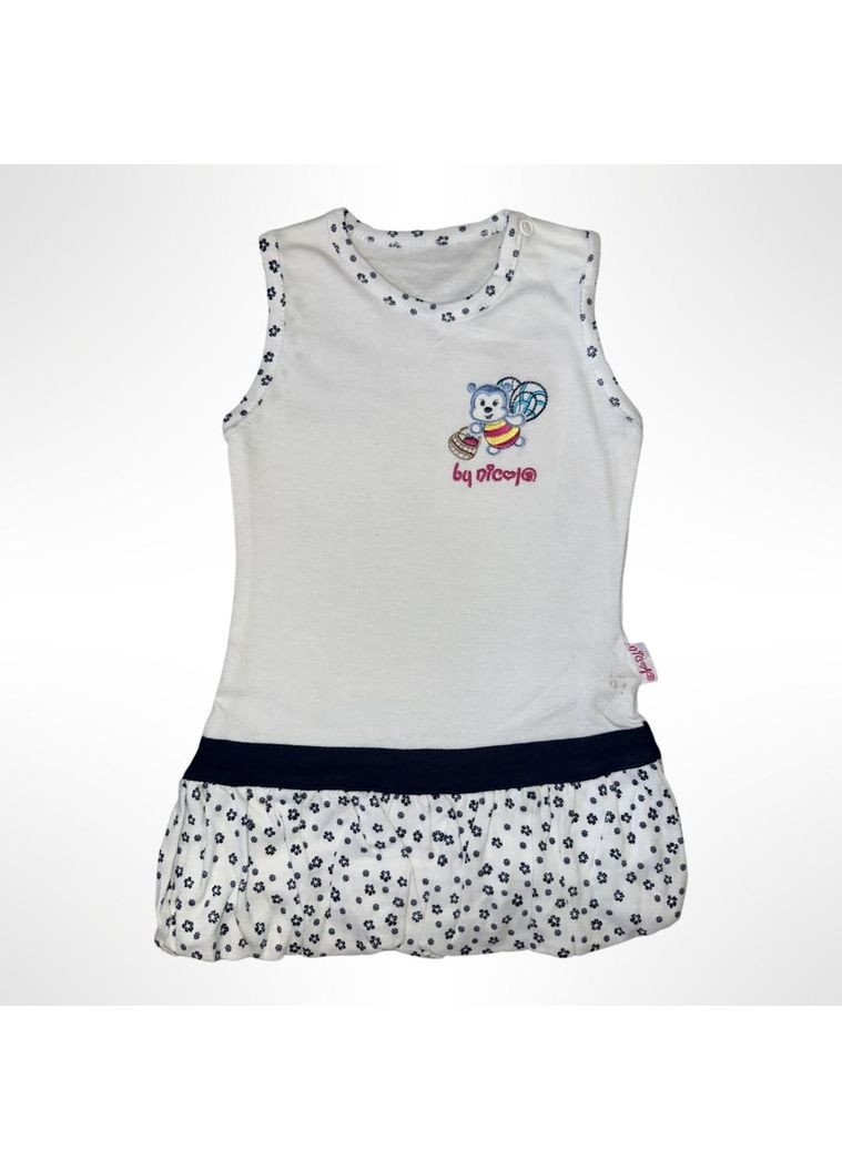 Белое детское летнее платье для девочки белый (0630) Nicol (351506313)