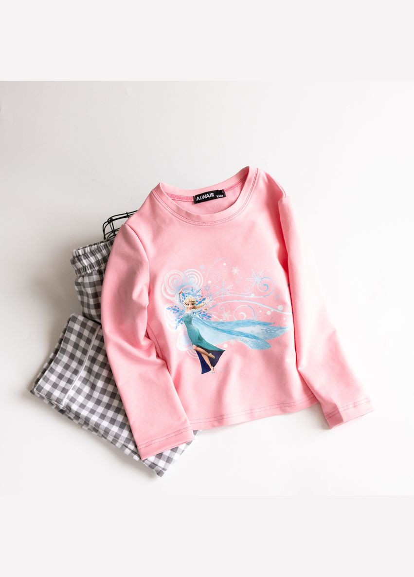 Рожева всесезон піжама ельза alwair kids ( 110-116 ) (81051) Qoopixie