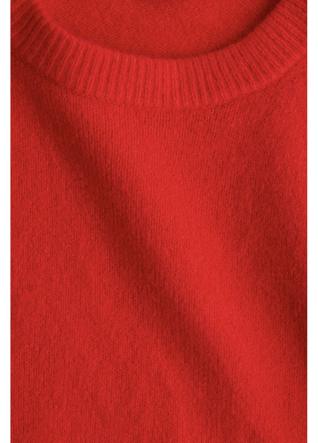 Красный демисезонный свитер с шерстью H&M basic