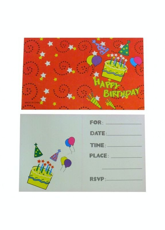 Запрошувальна листівка Happy Birthday Seta Decor (270367676)