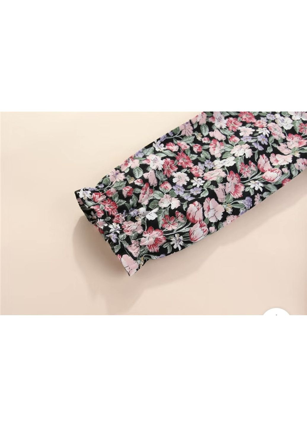 Чёрное детское платье летнее, черное в цветок, на 4,5,6,7,8 лет A+ (370438989)