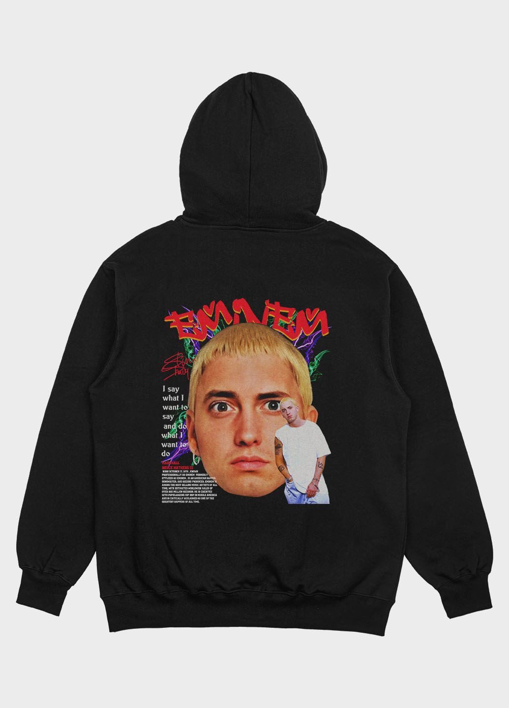 Жіноче худі з принтом Hip-Hop/Eminem (HD004-7-BL-004-1-071-F) Modno (276965111)