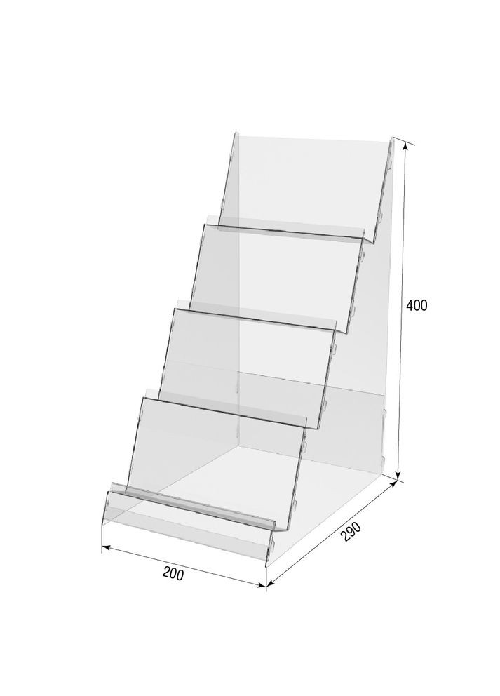 Подставка под товар 4х ярусная 200х290х400 Ekostar (372833973)