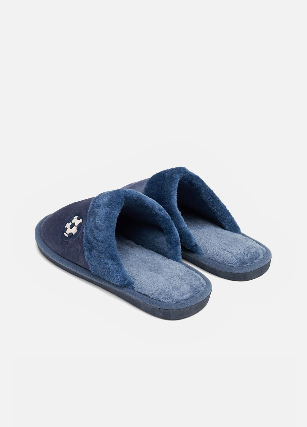 Голубые мужские домашние тапочки цвет голубой цб-00265080 No Brand