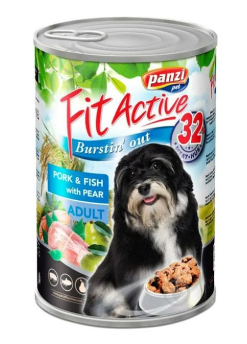 Консерва для собак Adult зі свининою та рибою 1.24 кг 5998274308937 FitActive (275394917)