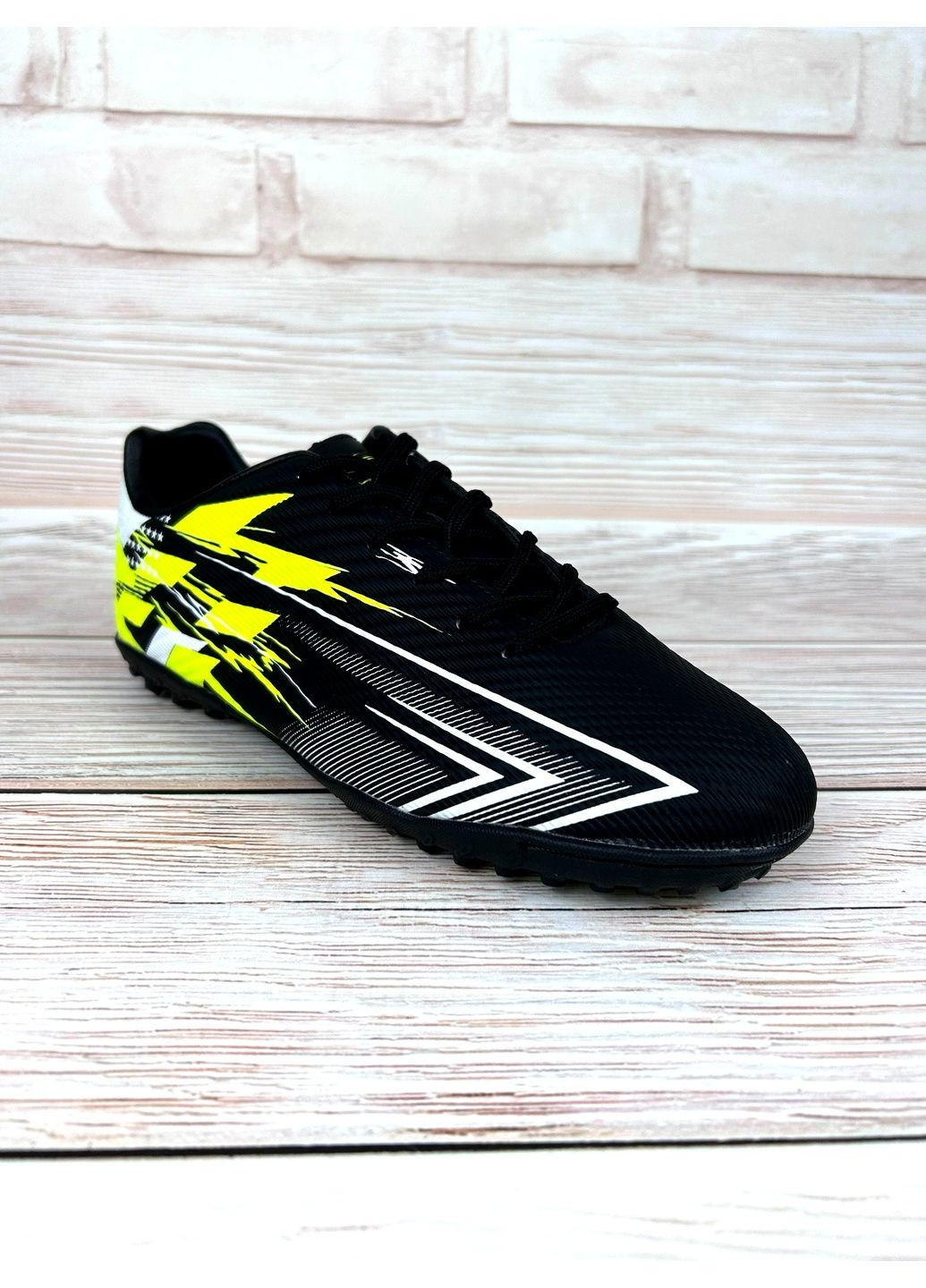 Підліткові сороконіжки чорні низькі для чоловічів спортивні зі штучної шкіри для футболу No Brand (361970594)