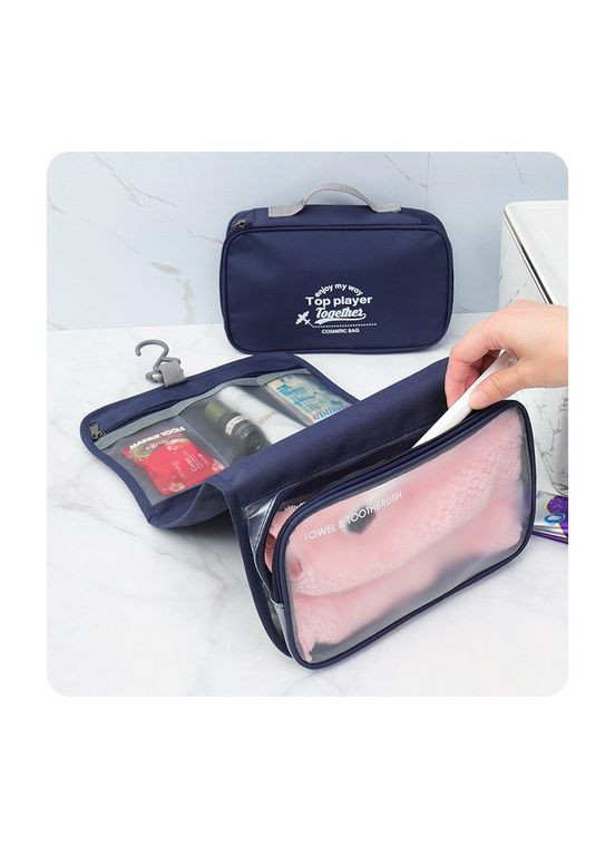 Дорожня сумка для туалетного приладдя косметичка для подорожей оргайнайзер Black KT6004202 Solve (305743423)