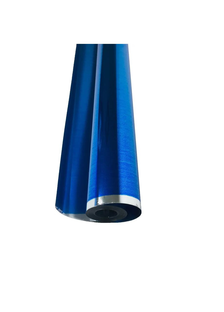 Пленка для цветов, синяя металлизированная в рулоне, 60 см, 180 грамм. President (280927849)