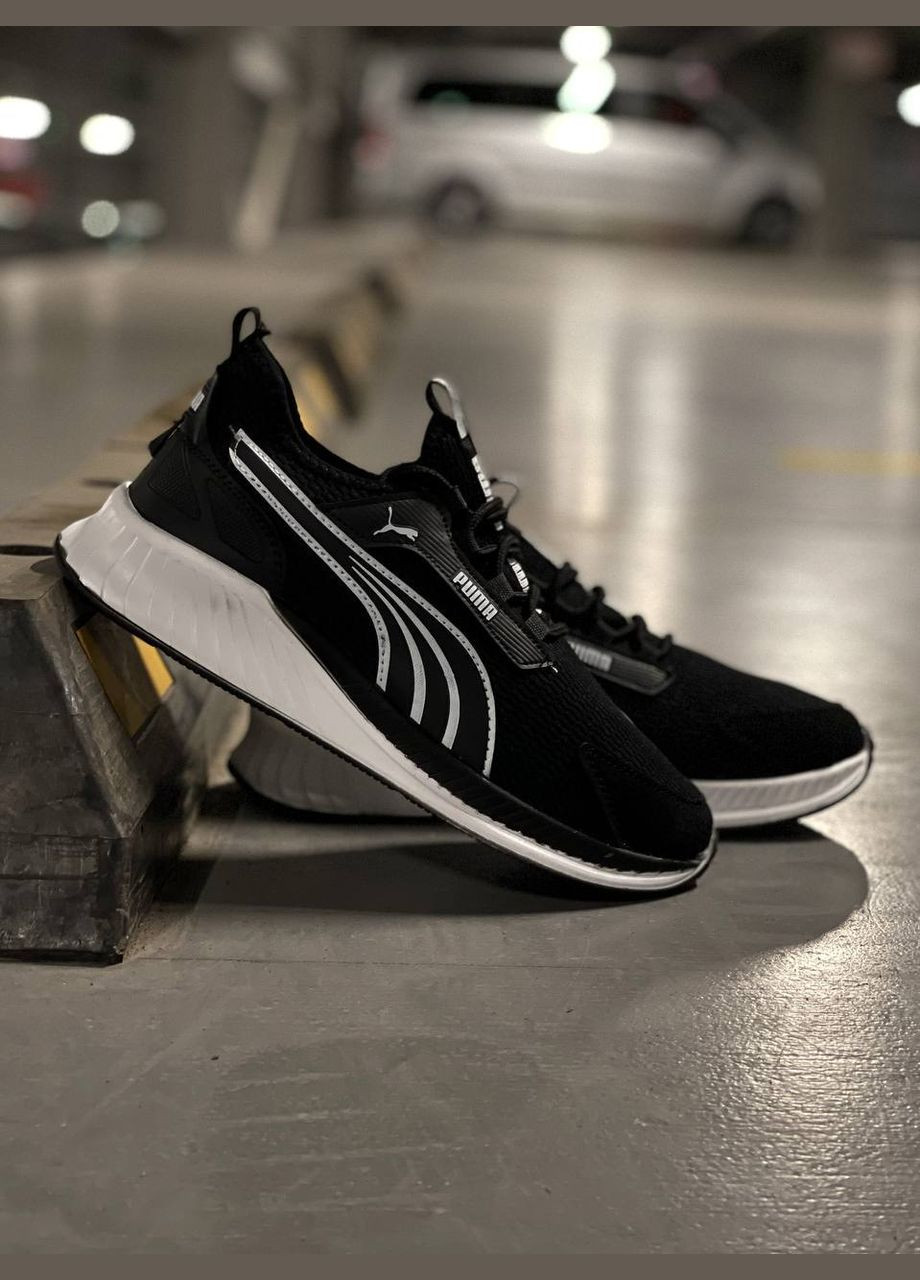 Чорні всесезон кросівки Vakko Puma Light Black White